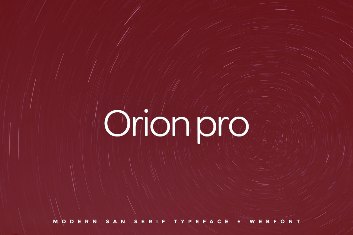 Orion pro - Typeface + Web Fonts Free Download