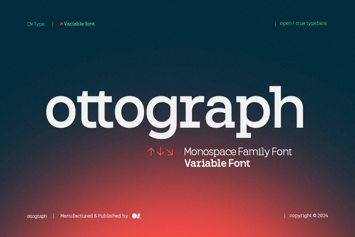 Ottograph | Duospace Font Family Free Download Free Download