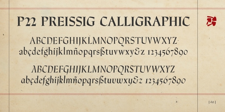 P22 Preissig Calligraphic Font Free Download