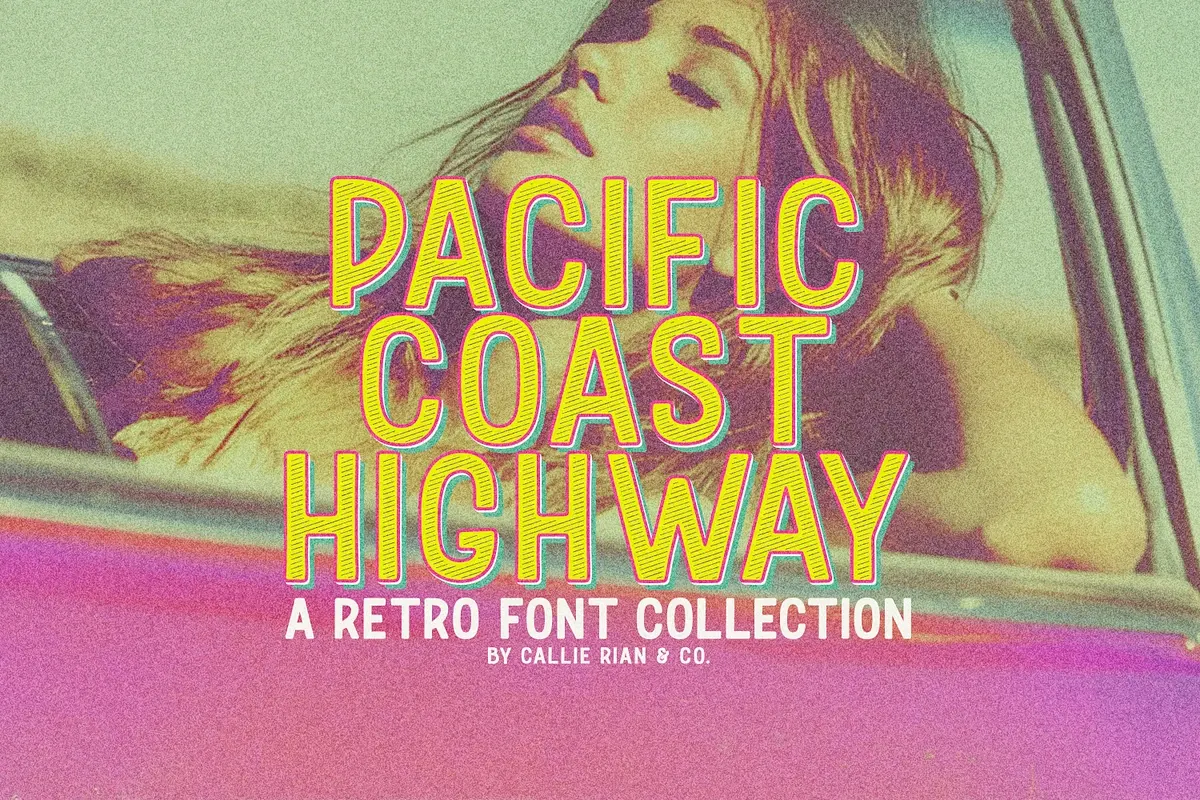 Pacific Coast Highway | Retro Fonts Free Download Free Download