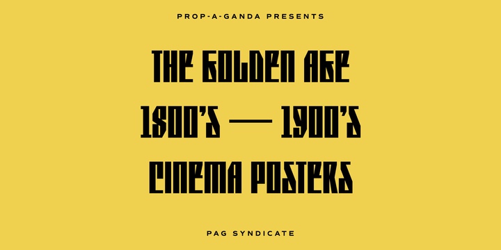 PAG Syndicate Font Free Download