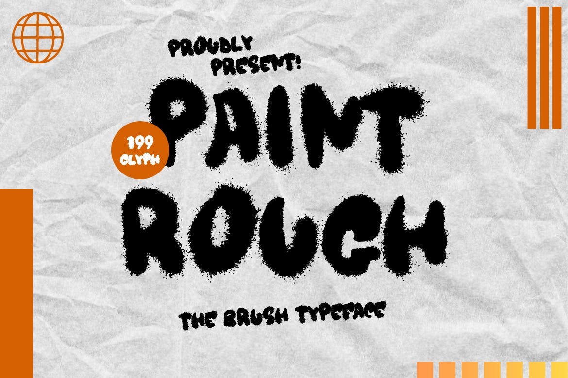 Paint Rough - Rough Brush Font Free Download