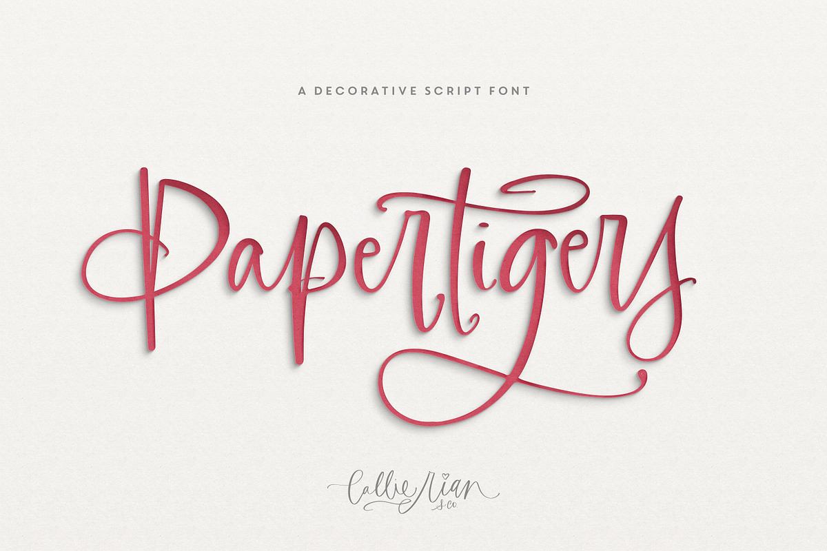 Paper Tigers Script + Florals Free Download Free Download