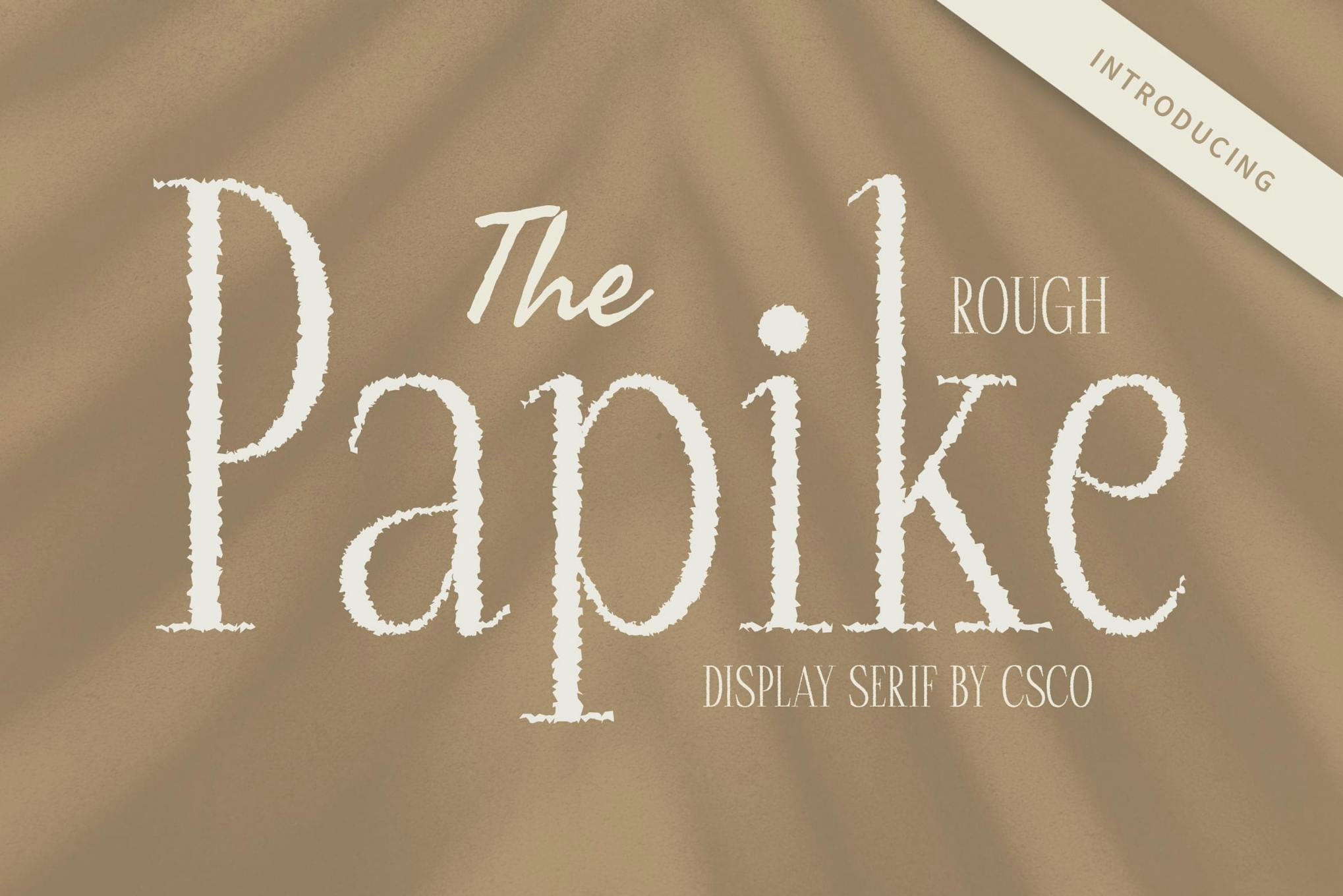 Papike Rough Font Free Download