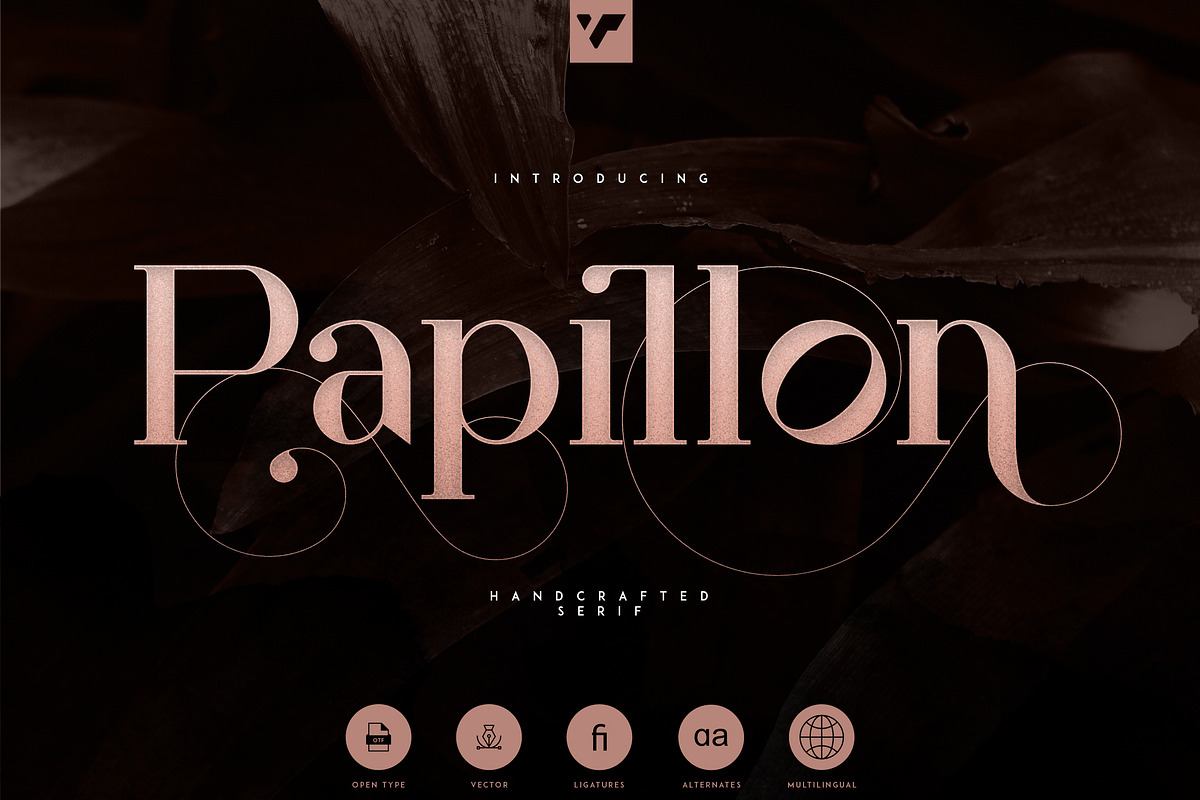 Papillon - Handcrafted Serif Font Free Download Free Download