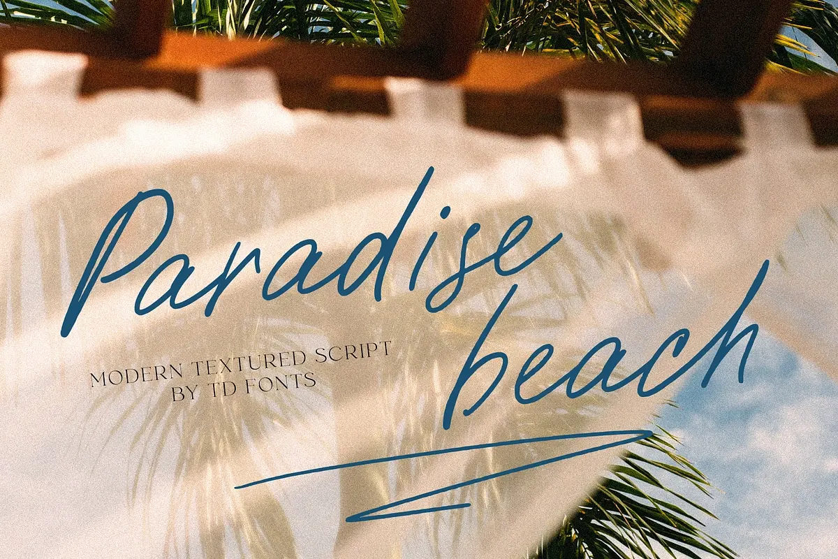 Paradise beach modern script font Free Download Free Download