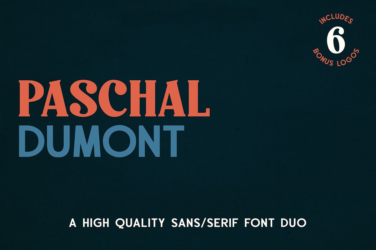 Paschal Dumont - a Modern Font Duo Free Download Free Download