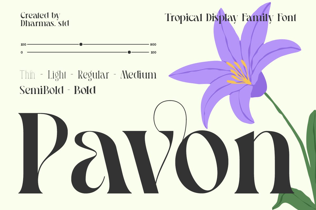 Pavon - Modern Luxury Font Free Download