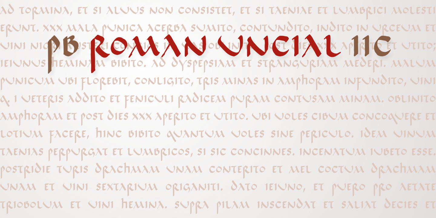 PB Roman Uncial IIc Free Download Free Download