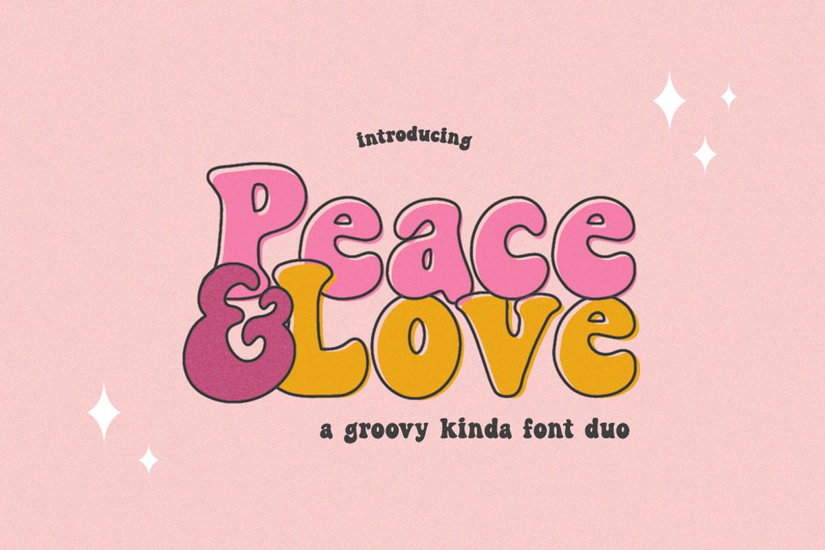 Peace & Love Font Duo Free Download Free Download