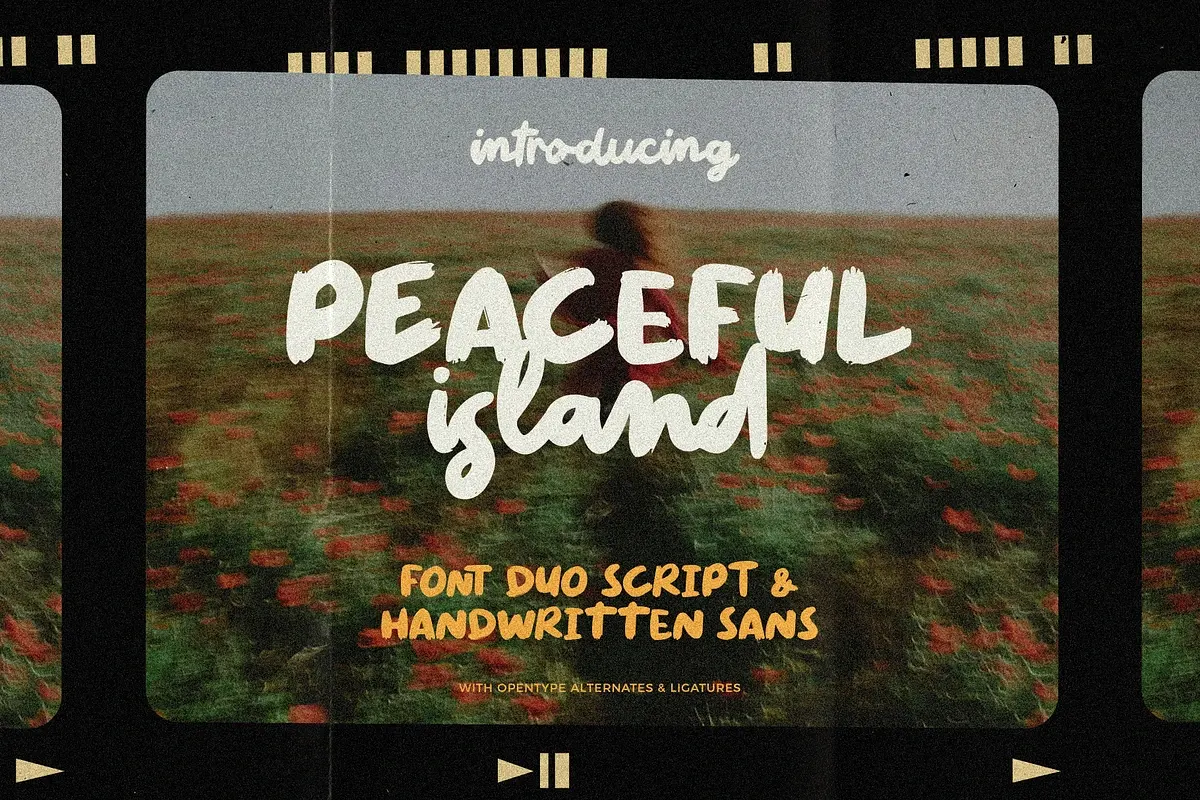 Peaceful Island - Font Duo Free Download Free Download