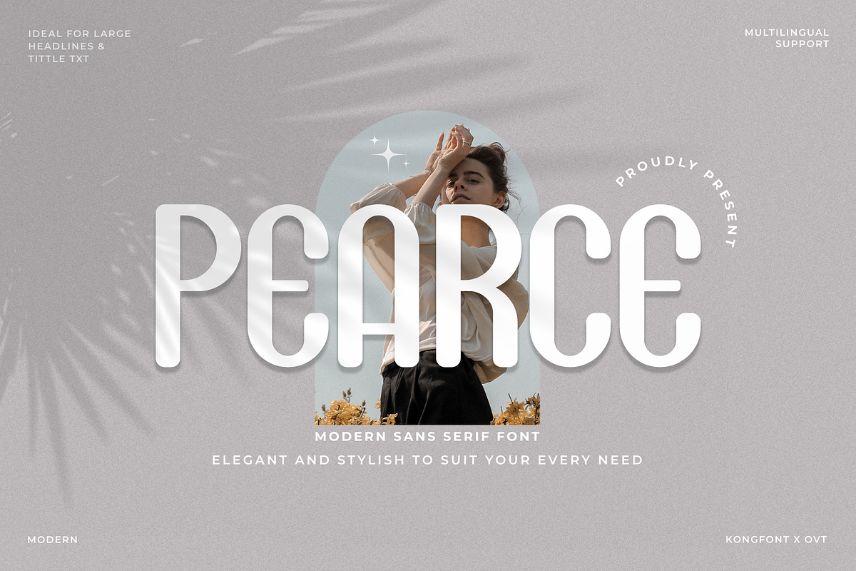 Pearce - Modern Sans Serif Font Free Download Free Download