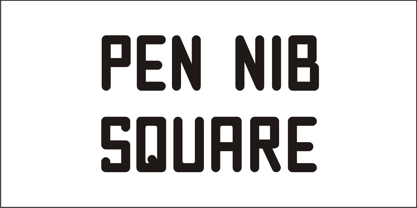 Pen Nib Square JNL Font Free Download