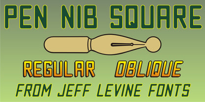 Pen Nib Square JNL Font Free Download