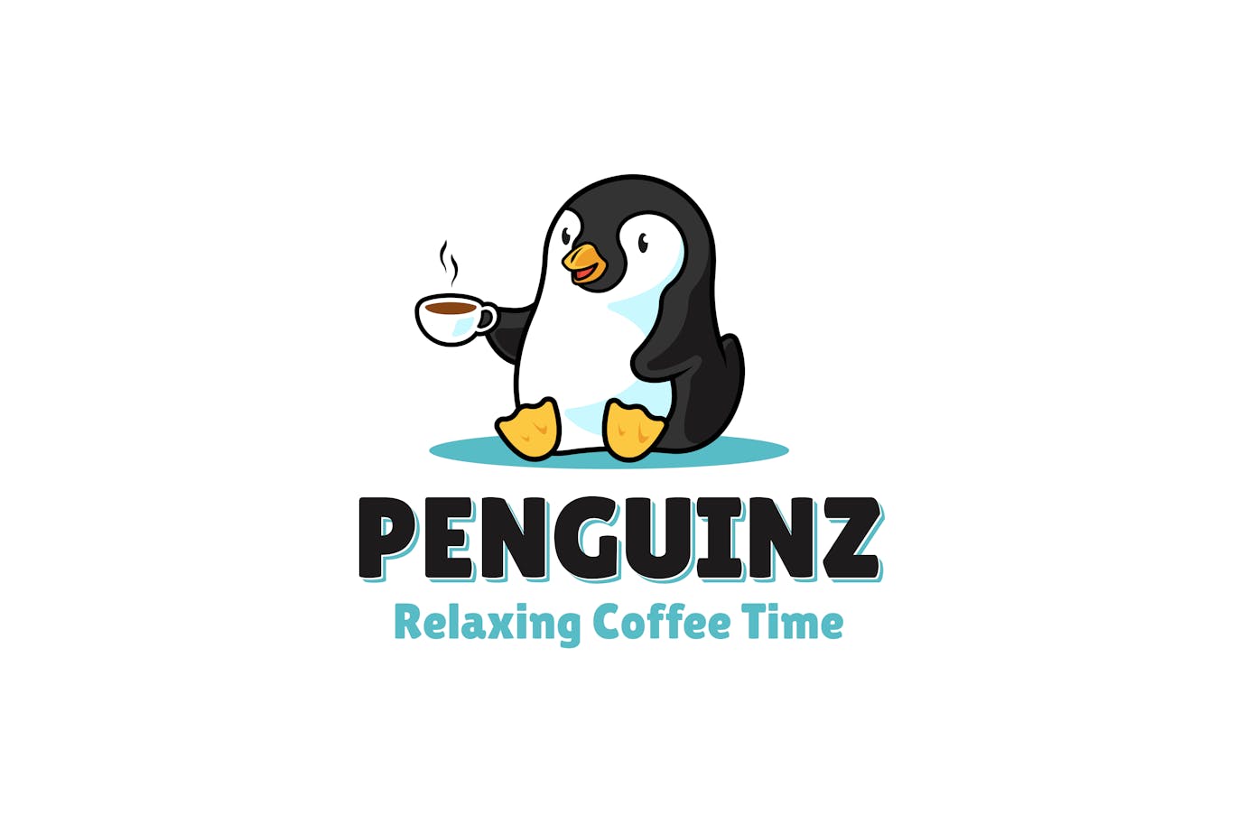 Penguin Cartoon Logo Free Download