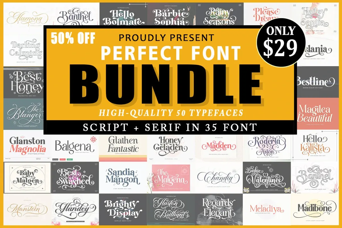 Perfect Font Bundle Free Download Free Download