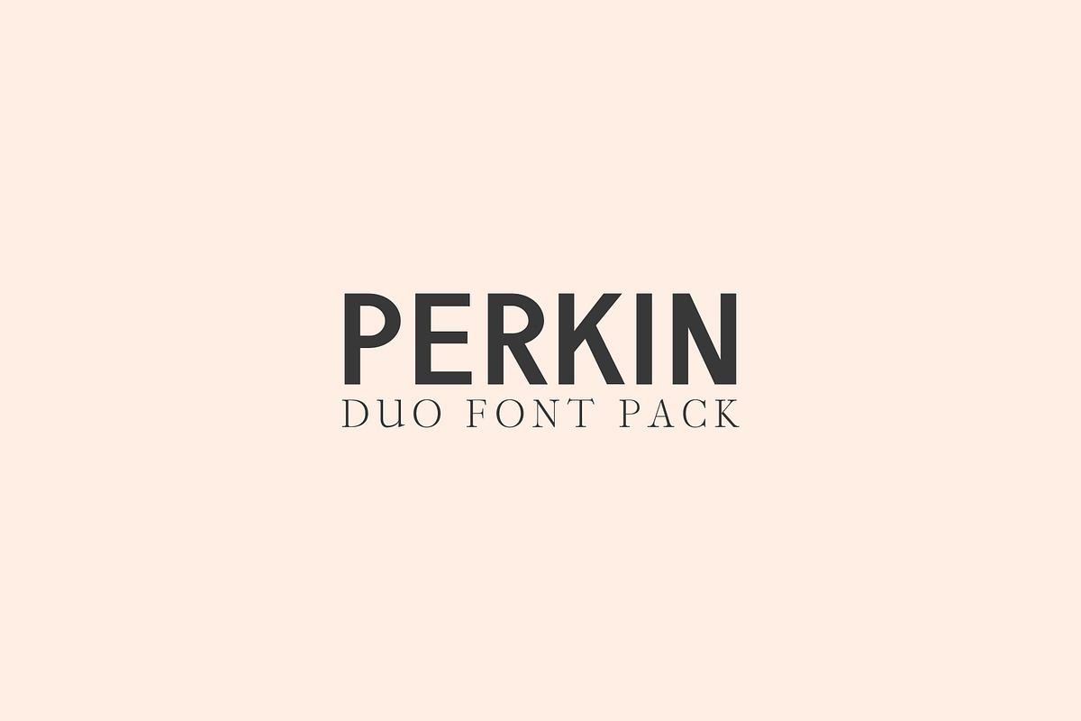 Perkin | Duo Font + Bonus Logo Free Download Free Download