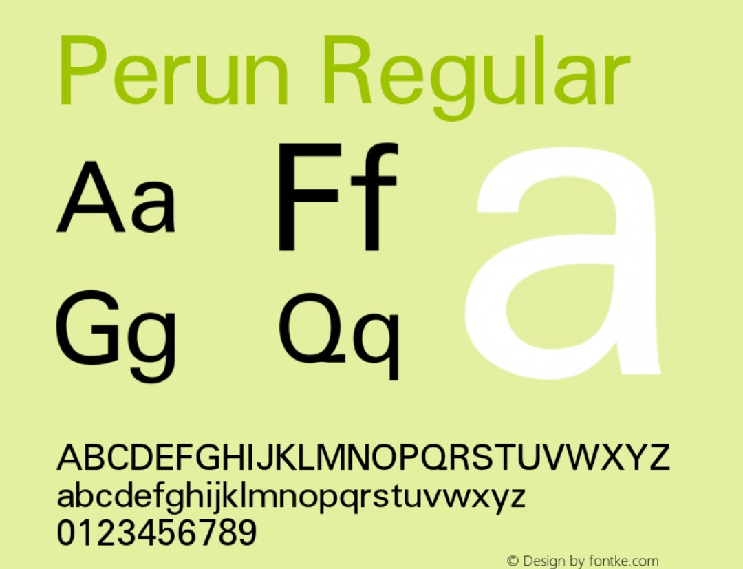 Perun Font Free Download