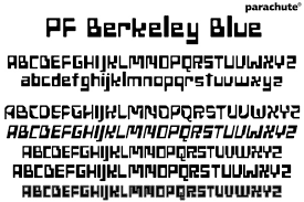 PF Berkeley Blue Font Free Download