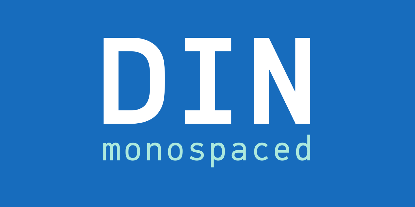 PF DIN Mono Free Download Free Download