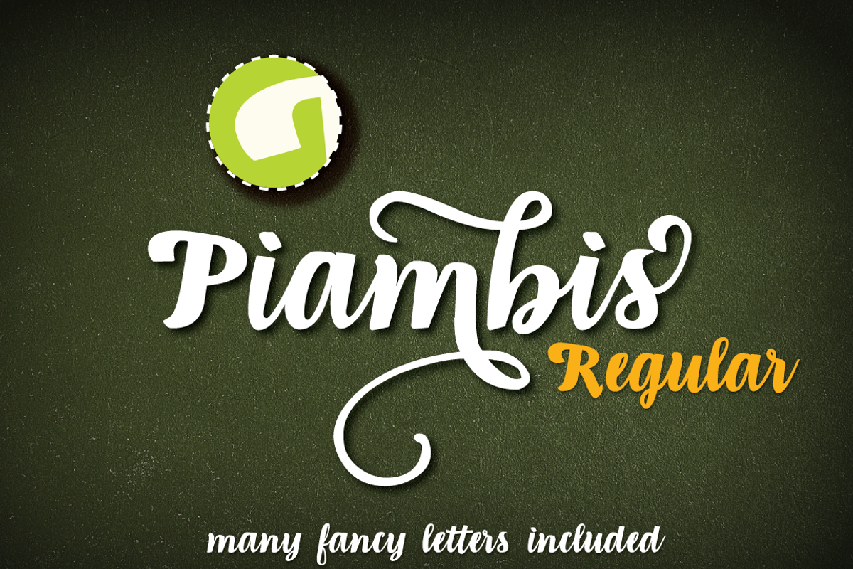 Piambis open type font Free Download Free Download