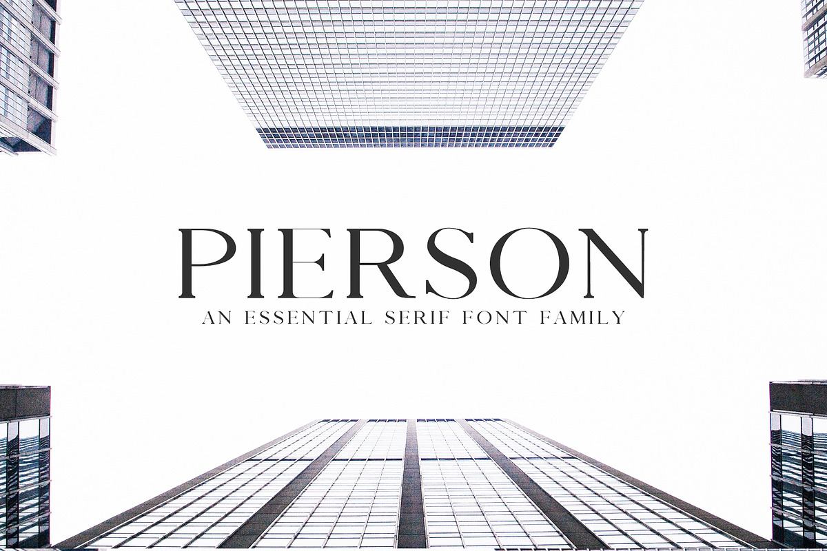 Pierson An Essential Serif Typeface Free Download Free Download