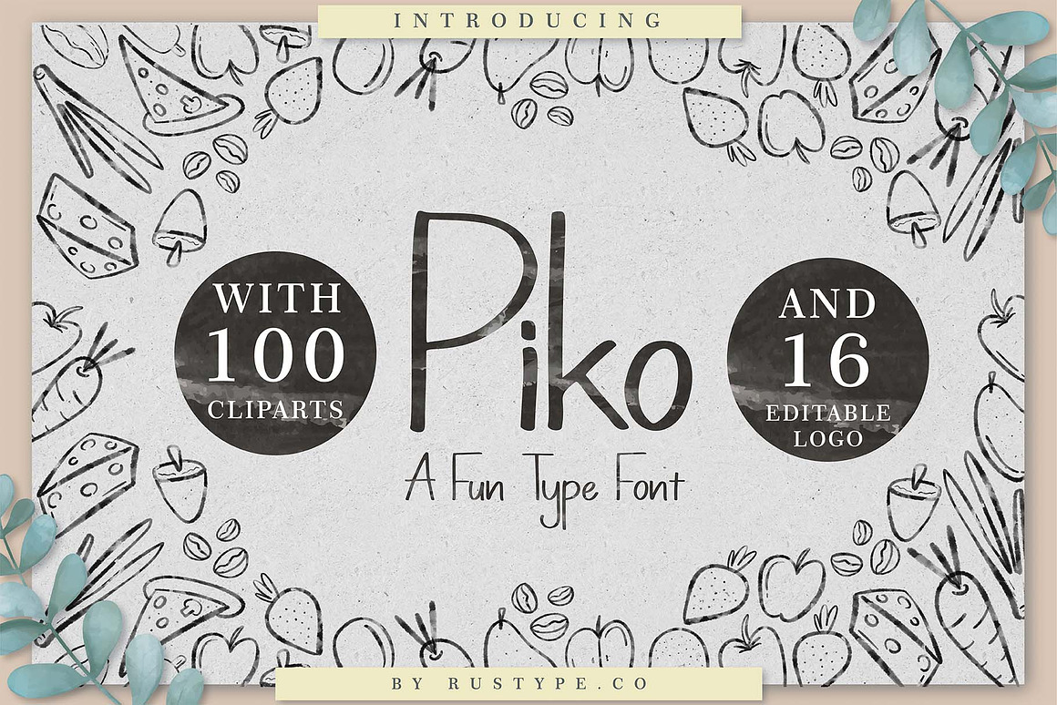 Piko A Fun Type Font Free Download