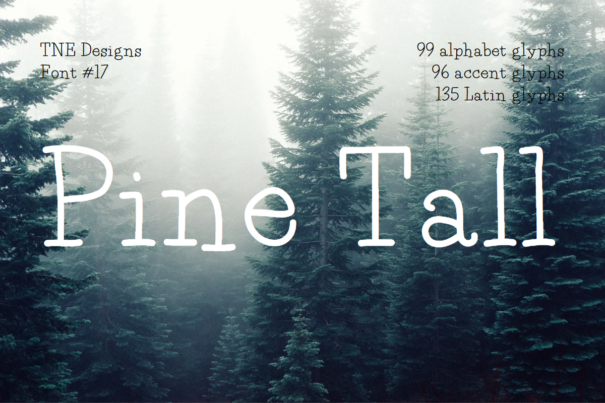 Pine Tall serif font Free Download Free Download