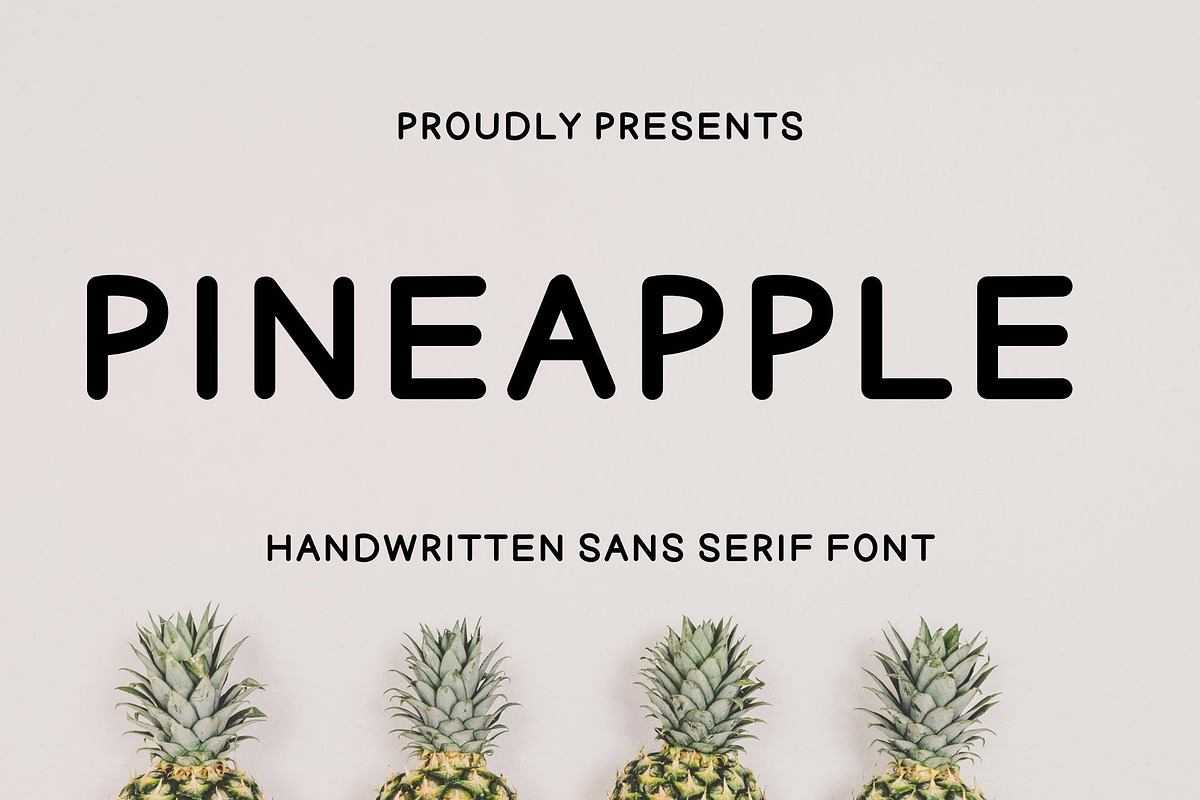 Pineapple - Handwritten sans serif Free Download Free Download