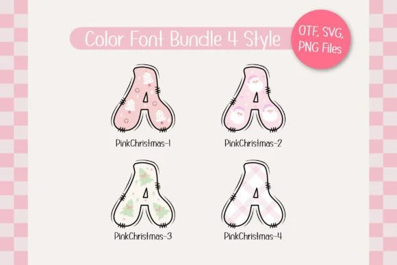 Pink Christmas Font