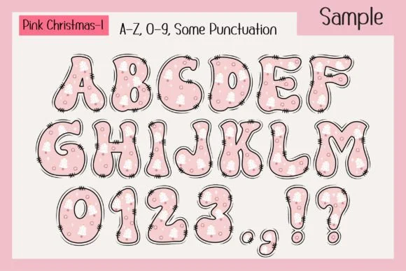 Pink Christmas Font