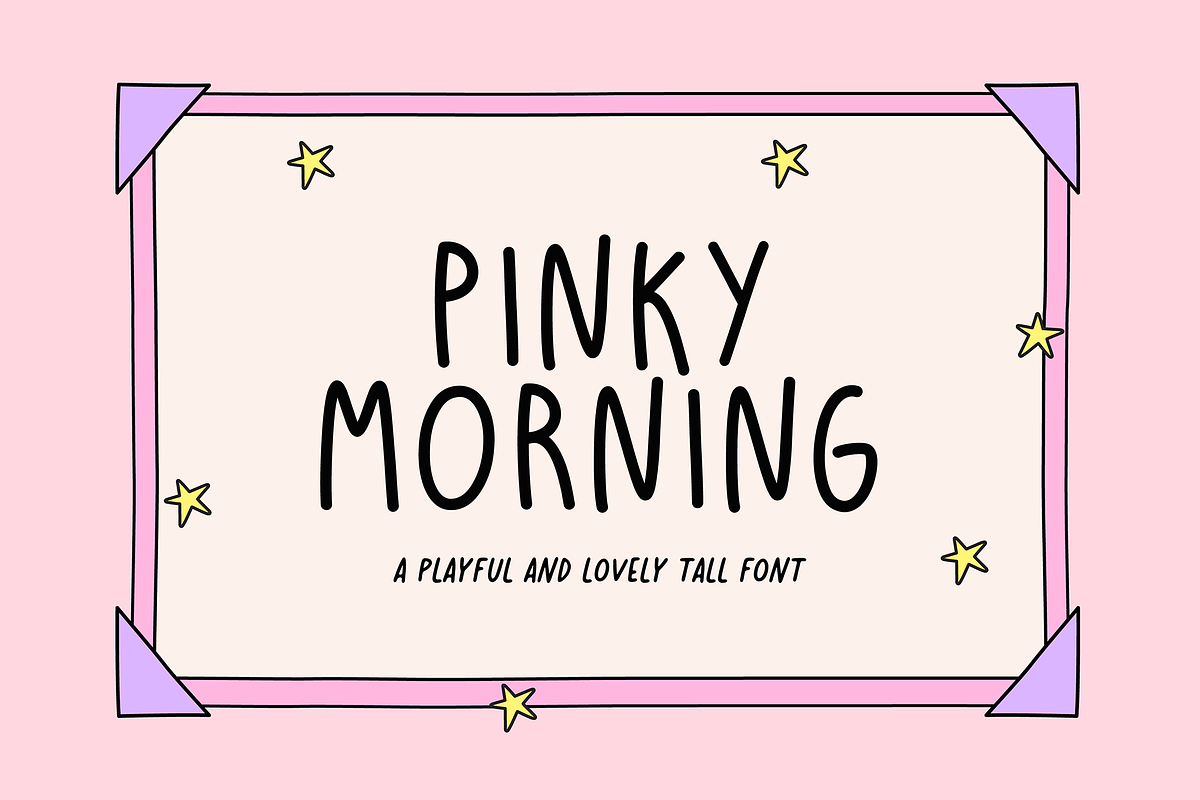 PINKY MORNING | Cool Tall Font Free Download Free Download