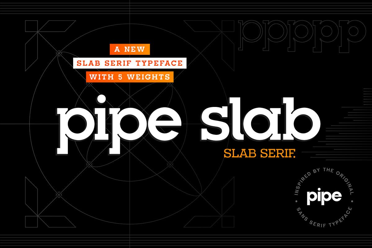 Pipe Slab - Slab Serif Typeface Free Download Free Download