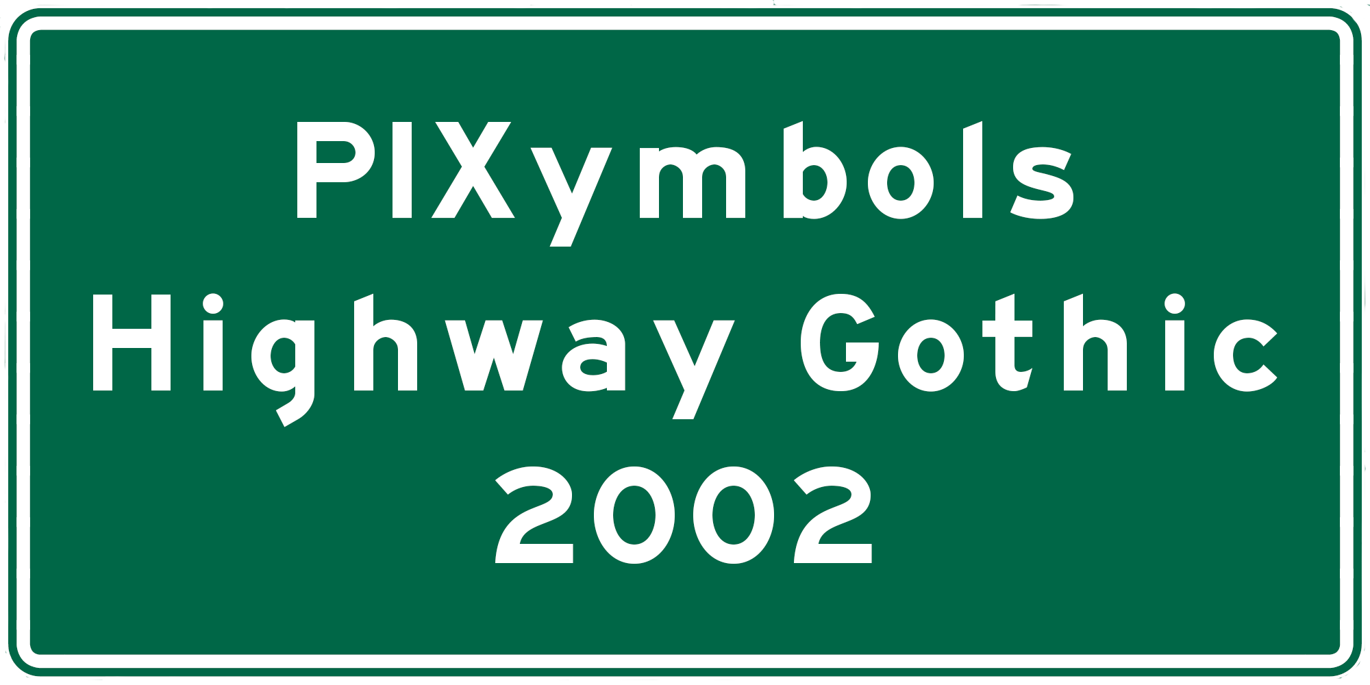 PIXymbols Hwy Gothic2002 Free Download Free Download