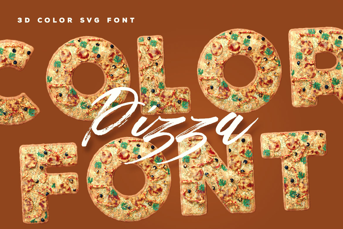 Pizza Color Font Free Download