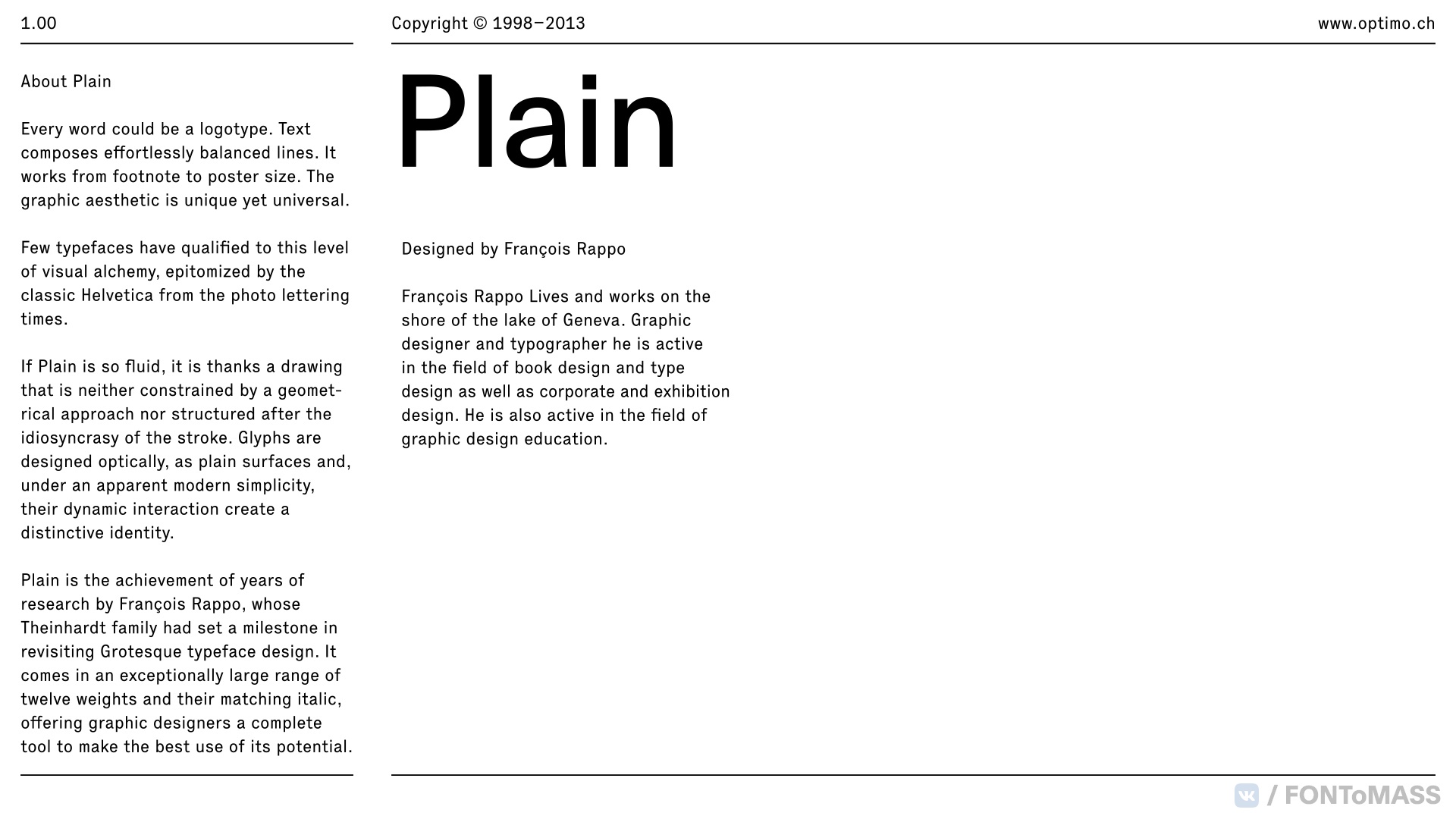 Plain Font Free Download