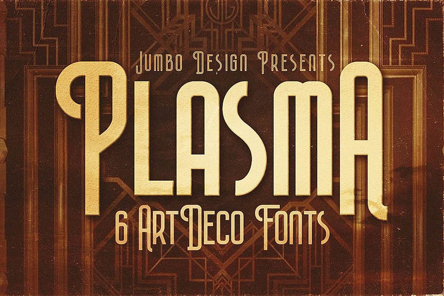 Plasma - ArtDeco Style Font Free Download