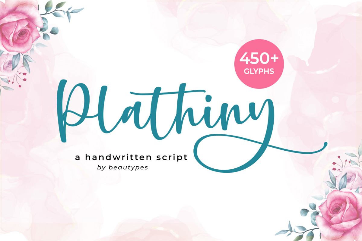 Plathiny - a handwritten script Free Download Free Download