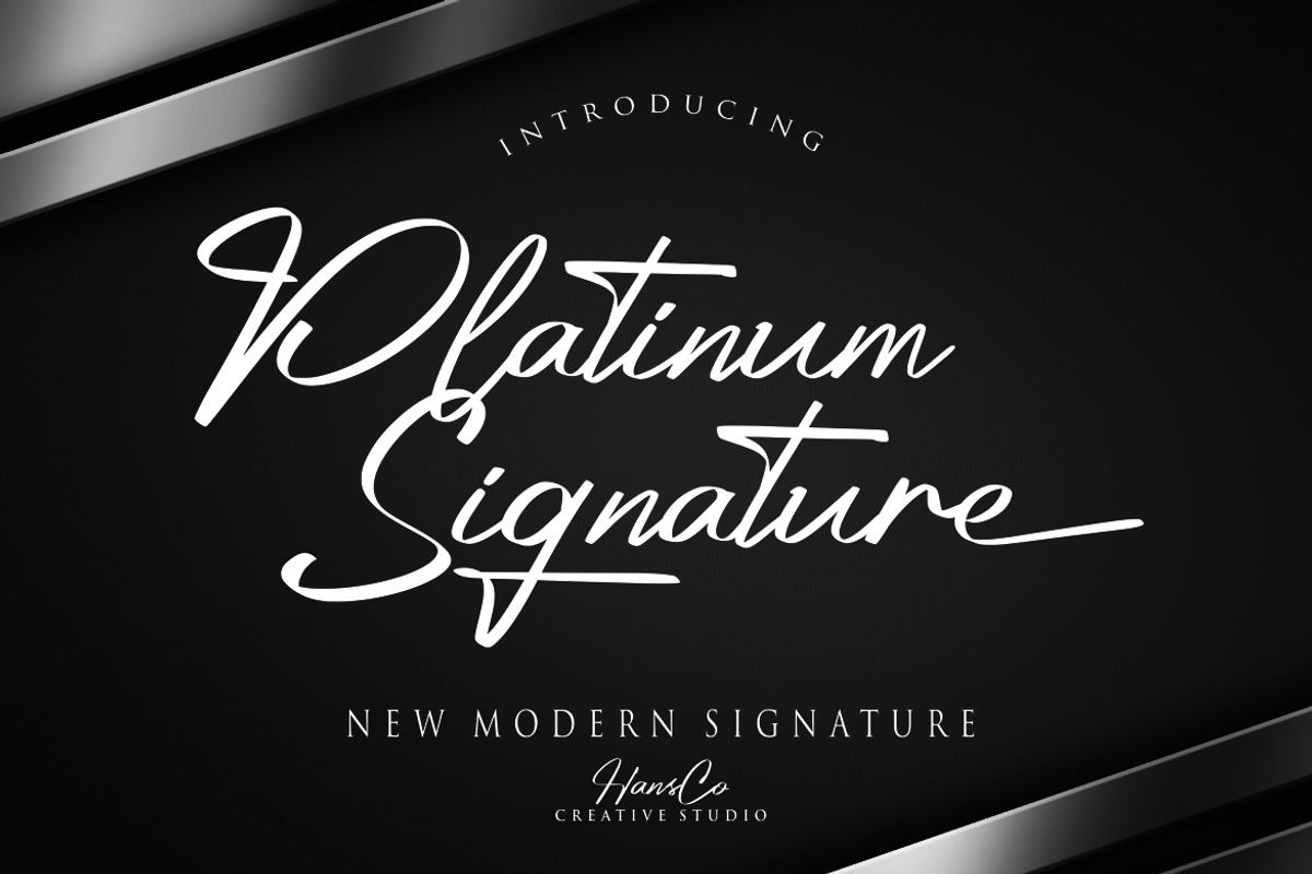 Platinum Signature Font Free Download Free Download