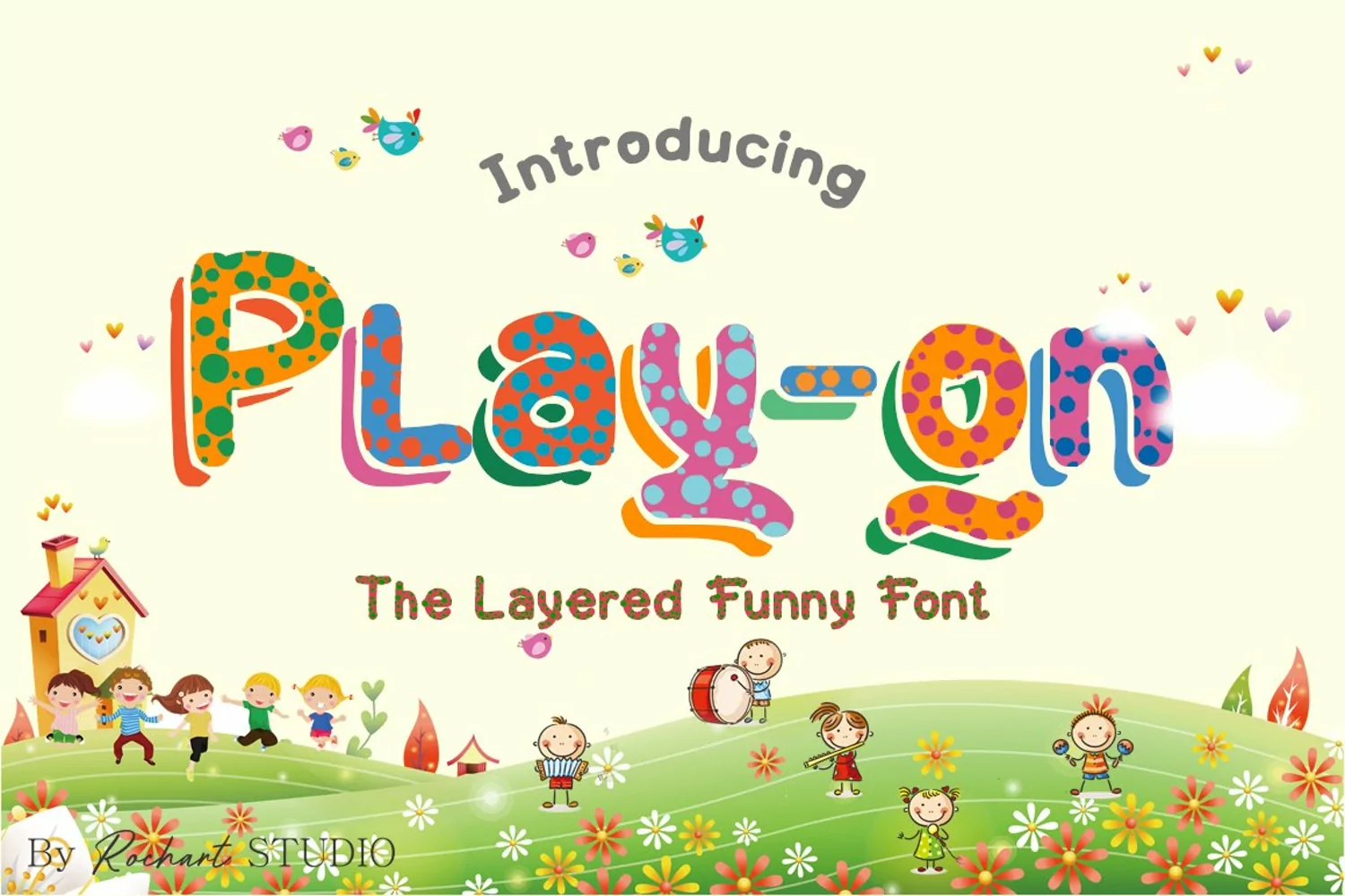 Play-on || UPDATE with Layered Font Free Download