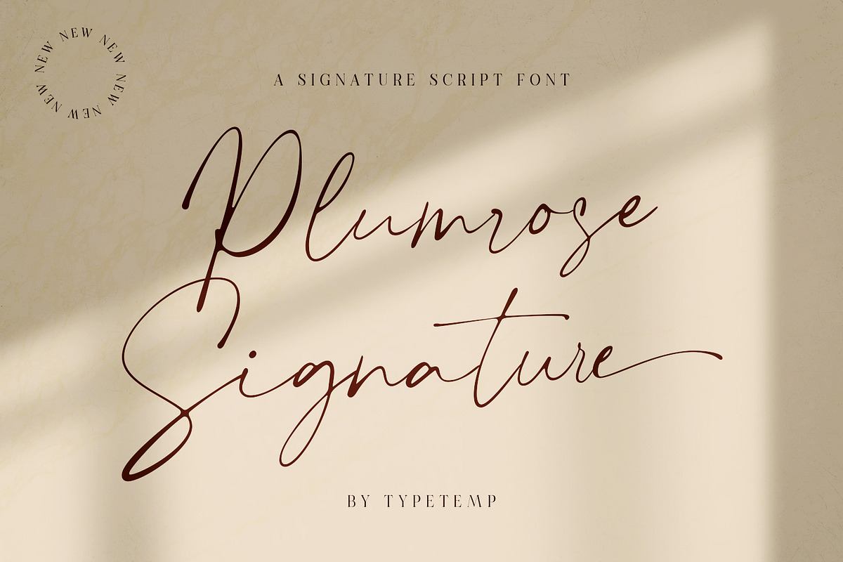 Plumrose Signature Script Font Free Download Free Download