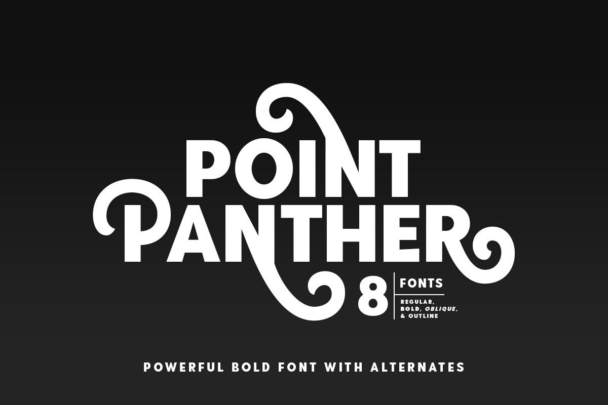 Point Panther (8 BOLD FONTS) Free Download Free Download