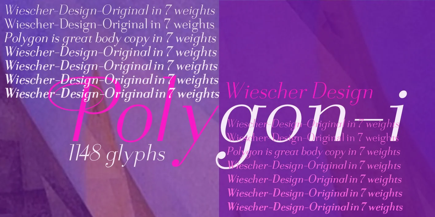 Polygon-i Font