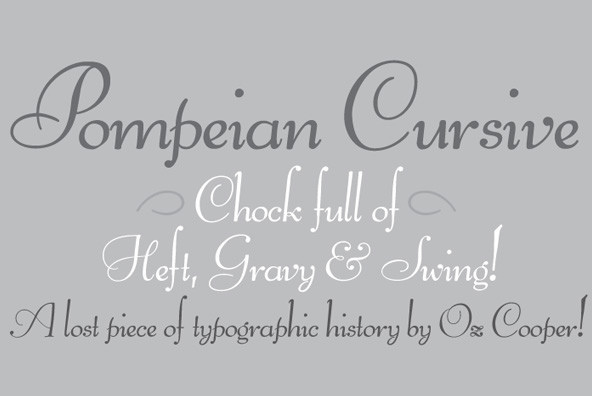 Pompeian Cursive Font Free Download