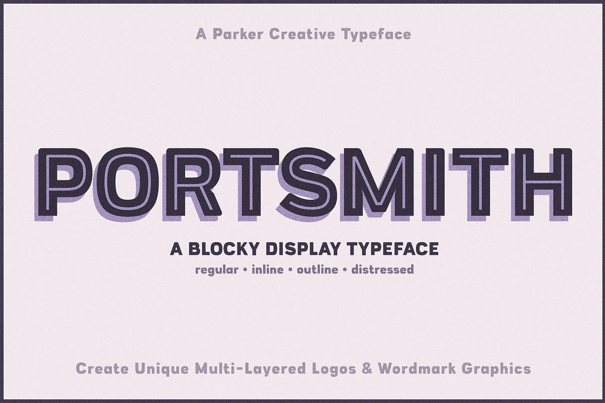 Portsmith Versatile Inline Font Free Download Free Download