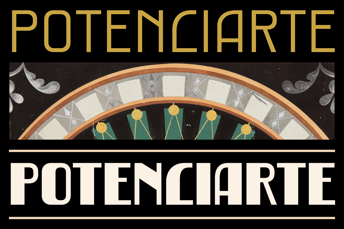 Potenciarte - Art Deco Fonts Free Download Free Download