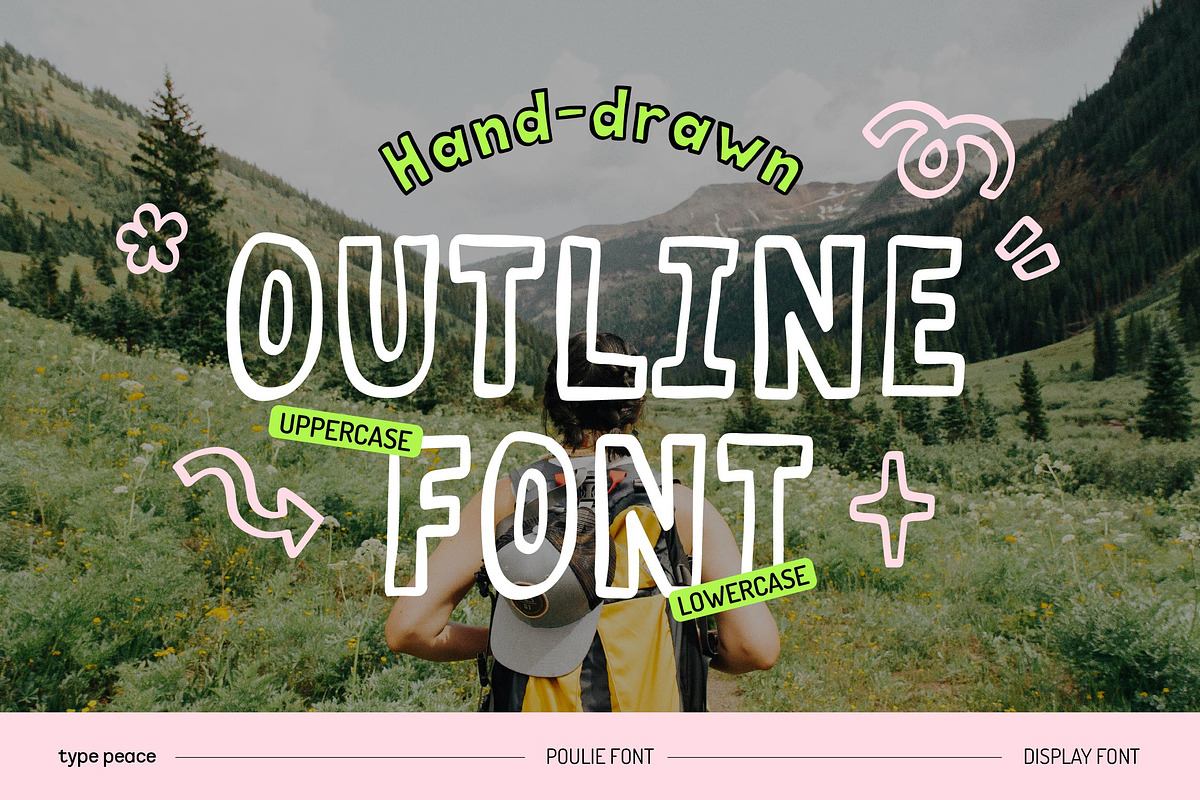 POULIE | Outline Display Font Free Download Free Download