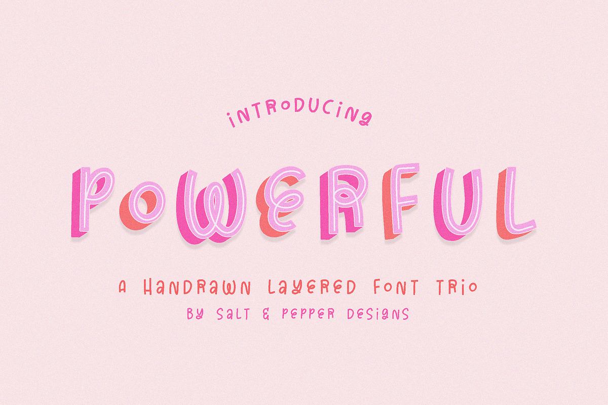 Powerful Layered Font Free Download Free Download