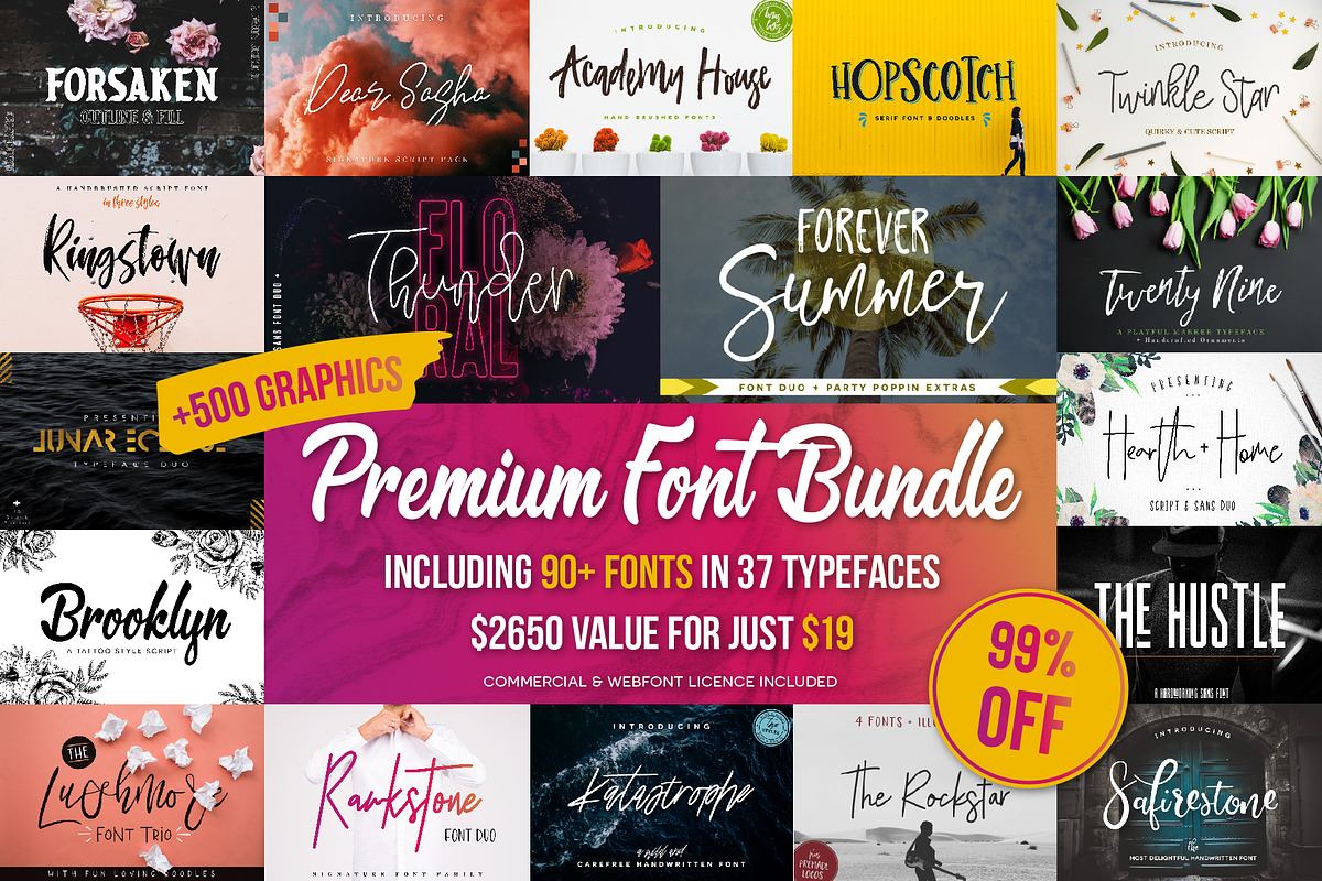 Premium Font Bundle Free Download Free Download