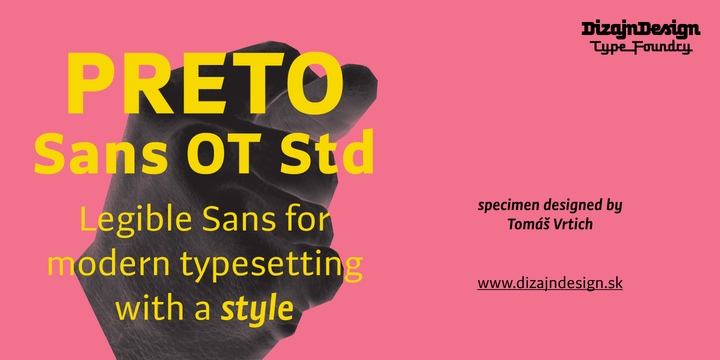 Preto Sans OT Std Font Free Download